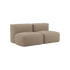 Soft Sofa Indoor 2 - Sitzer in Teddy Brown Stoff mit weicher, gepolsterter Oberfläche und ohne Gestell. | Soft Sofa Indoor - 2 Seater - Teddy Brown | SACKit