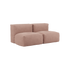 Soft Sofa Indoor 2 - Sitzer in Corduroy Rose mit weichem, modularem Design und abnehmbarem Bezug | Soft Sofa Indoor - 2 Seater - Corduroy Rose | SACKit