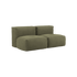 Soft Sofa Indoor 2 - Sitzer mit Corduroy Olive Bezug, weiche und modulare Indoor - Sofaform ohne Gestell. | Soft Sofa Indoor - 2 Seater - Corduroy Olive | SACKit
