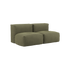 Soft Sofa Indoor 2 - Sitzer mit Corduroy Olive Bezug, weiche und modulare Indoor - Sofaform ohne Gestell. | Soft Sofa Indoor - 2 Seater - Corduroy Olive | SACKit