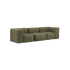Soft Sofa Indoor 3 - Sitzer in Corduroy Olive ohne Hocker, weiches, flexibles Design ohne Gestell | Soft Sofa Indoor - 3 Seater - Corduroy Olive Ohne Hocker | SACKit