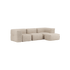 Soft Sofa Indoor - 3 Seater | Soft Sofa Indoor - 3 Seater - Corduroy Beige Mit Hocker | SACKit