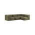 Soft Sofa Indoor 4 - Sitzer Ecksofa in Corduroy Olive mit weicher Polsterung und modularer Form | Soft Sofa Indoor - 4 Seater Corner Sofa - Corduroy Olive | SACKit