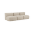 Soft Sofa Indoor - 3 Seater Open | Soft Sofa Indoor - 3 Seater Open - Teddy Beige Ohne Hocker | SACKit