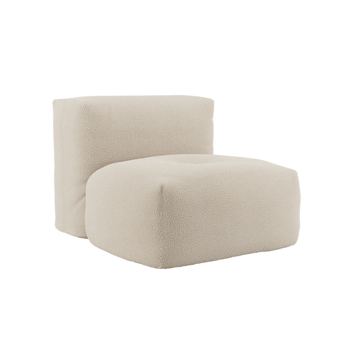 Soft Sofa Indoor Sitzmodul in Teddy Beige mit weichem, formbarem Polster ohne Gestell | Soft Sofa Indoor - Seat - Teddy Beige | SACKit