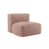 Soft Sofa Indoor Sitzmodul in Corduroy Rose, weiches, rahmenloses Sofa mit flexiblem Design. | Soft Sofa Indoor - Seat - Corduroy Rose | SACKit
