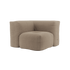 Soft Sofa Indoor Corner Sofa in weichem Teddy Beige Stoff ohne Gestell, modulare Form. | Soft Sofa Indoor - Corner - Corduroy Rose | SACKit