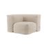 Soft Sofa Indoor Corner in beige Corduroy mit modularer Bauweise und abnehmbarem Bezug