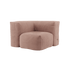 Soft Sofa Indoor Corner Sofa mit weichem Corduroy - Stoff in Rosé, modulare Form ohne Gestell. | Soft Sofa Indoor - Corner - Teddy Beige | SACKit
