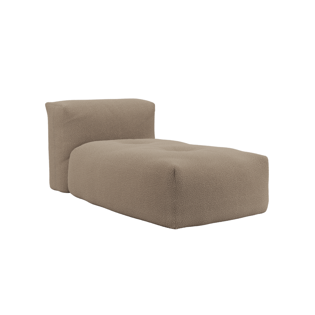 Soft Sofa Indoor Lounger in braunem Teddy - Stoff ohne Gestell, modulare weiche Couch für drinnen | Soft Sofa Indoor - Lounger - Teddy Brown | SACKit