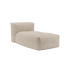 Beiger gerippter Lounger von sackit als weiches modulares Sofa ohne Gestell für komfortables Entspannen im Innenbereich