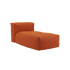 Soft Sofa Indoor Lounger in orangefarbenem Jaquardstoff mit modularer Form und weicher Polsterung