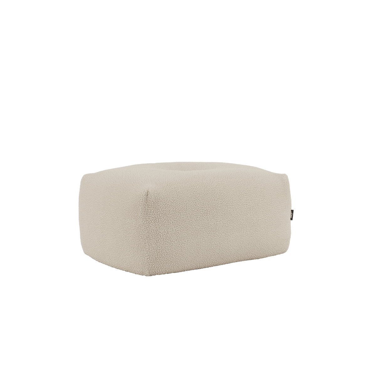 Soft Sofa Indoor Pouf in Teddy Beige mit weichem, gepolstertem Bezug und rutschfester Unterseite | Soft Sofa Indoor - Pouf - Teddy Beige | SACKit