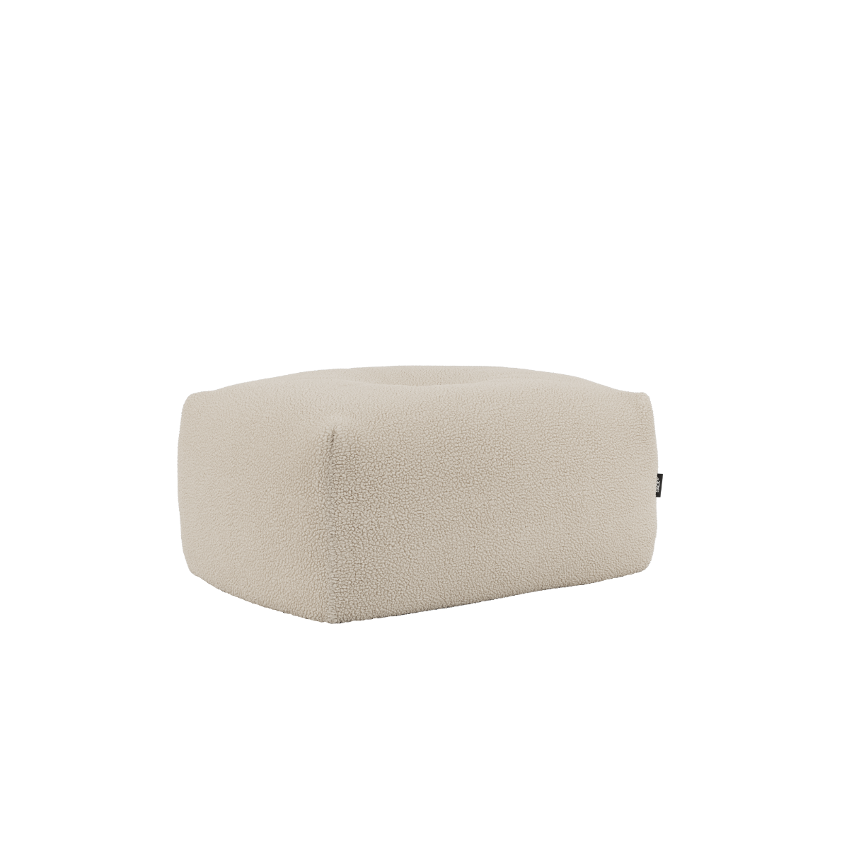 Soft Sofa Indoor Pouf in Teddy Beige mit weichem, gepolstertem Bezug und rutschfester Unterseite | Soft Sofa Indoor - Pouf - Teddy Beige | SACKit