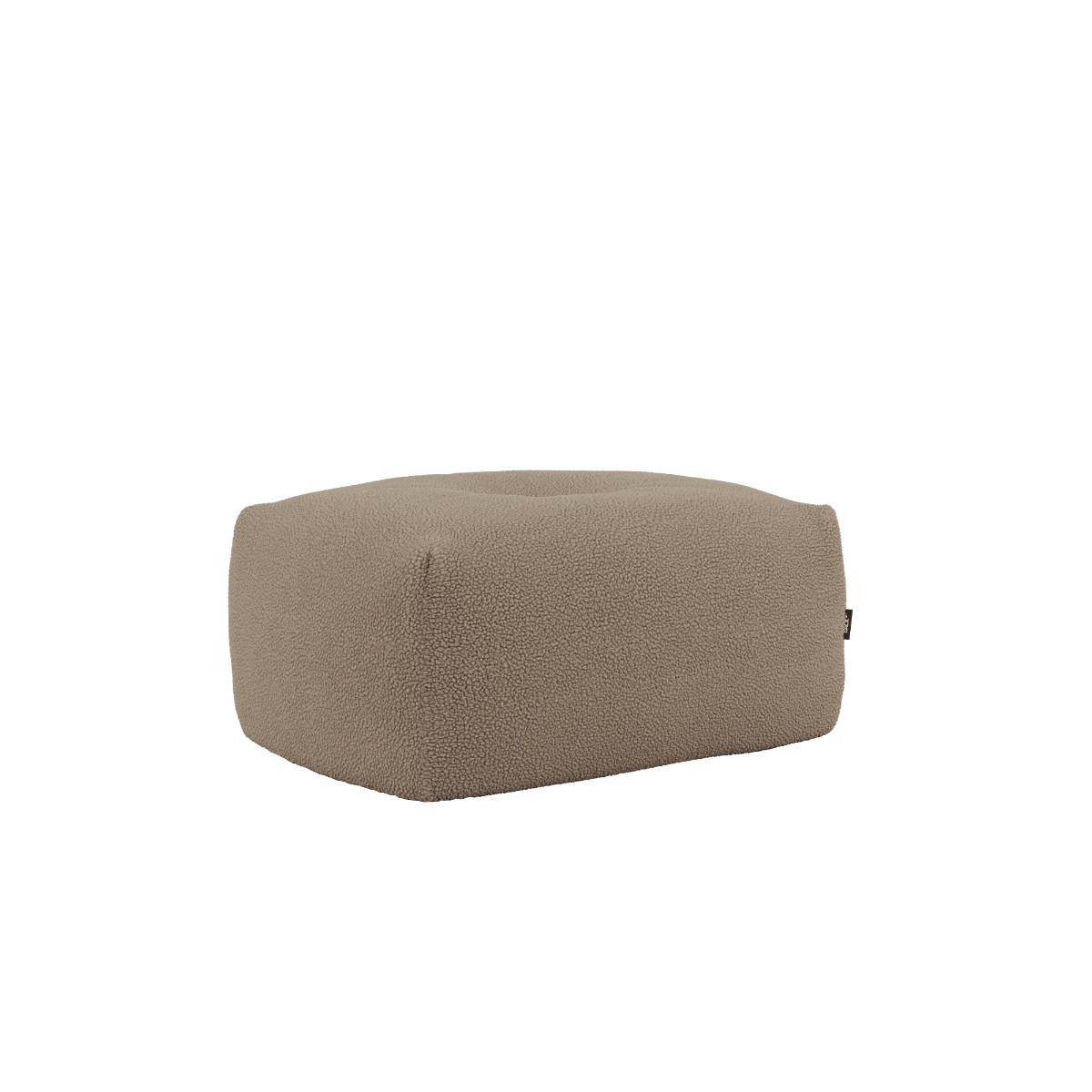 Soft Sofa Indoor Pouf in braunem Teddy - Stoff mit weicher Polsterung und rutschfester Unterseite. | Soft Sofa Indoor - Pouf - Teddy Brown | SACKit
