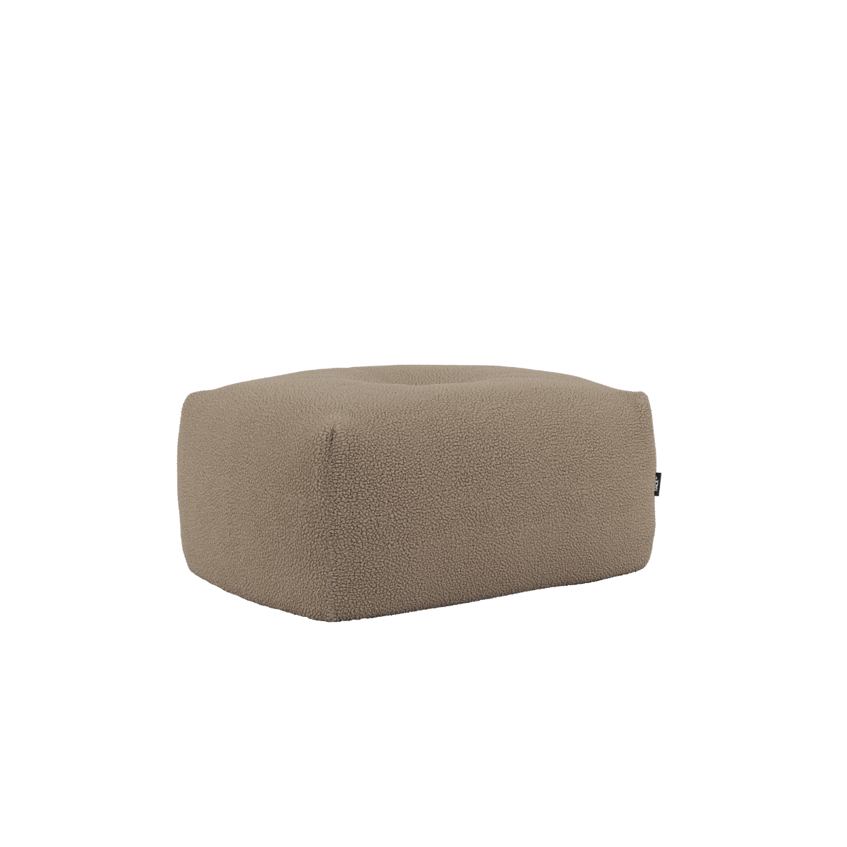 Soft Sofa Indoor Pouf in braunem Teddy - Stoff mit weicher Polsterung und rutschfester Unterseite. | Soft Sofa Indoor - Pouf - Teddy Brown | SACKit