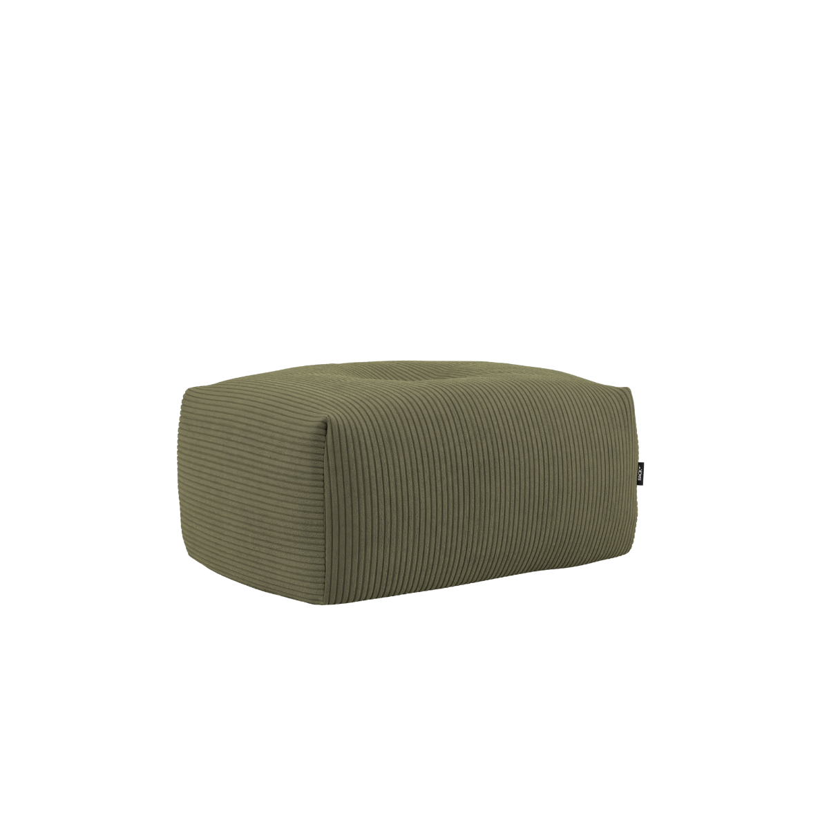 Soft Sofa Indoor Pouf in Corduroy Olive mit weicher, gerippter Oberfläche und rutschfester Unterseite | Soft Sofa Indoor - Pouf - Corduroy Olive | SACKit
