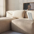 Rechteckiges Soft Sofa Indoor Cushion in Teddy Beige mit weichem Polyesterbezug.