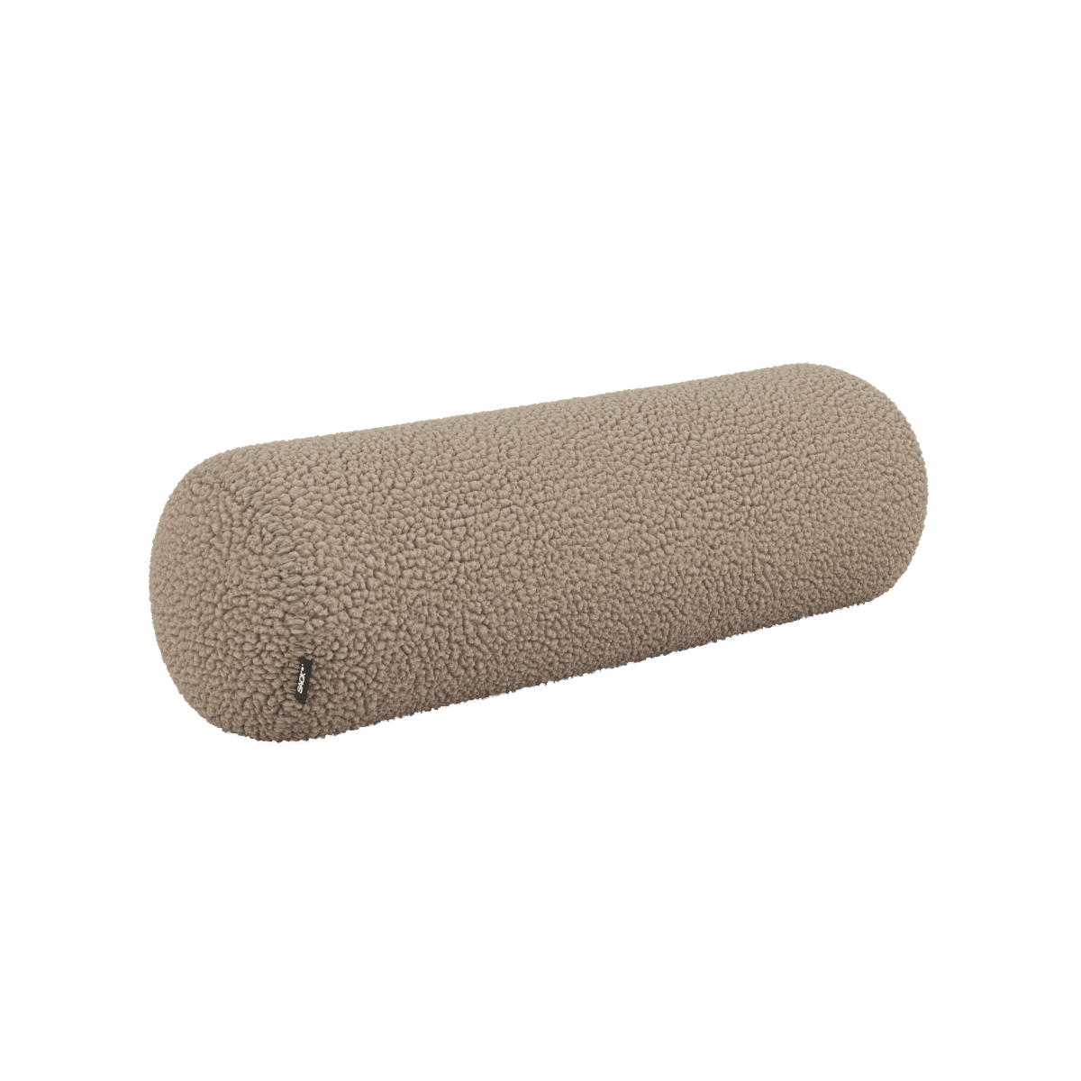 Langes Bolster Cushion Kissen aus braunem Teddy - Stoff für Soft Sofa Indoor mit fester Kaltschaumfüllung. | Soft Sofa Indoor - Bolster Cushion - Teddy Brown | SACKit