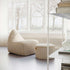 SACKit Chair Indoor Sækkestol i Cosmo Beige tekstil med rund, blød form og lav ryg. | SACKit Chair Indoor - Corduroy Beige | SACKit
