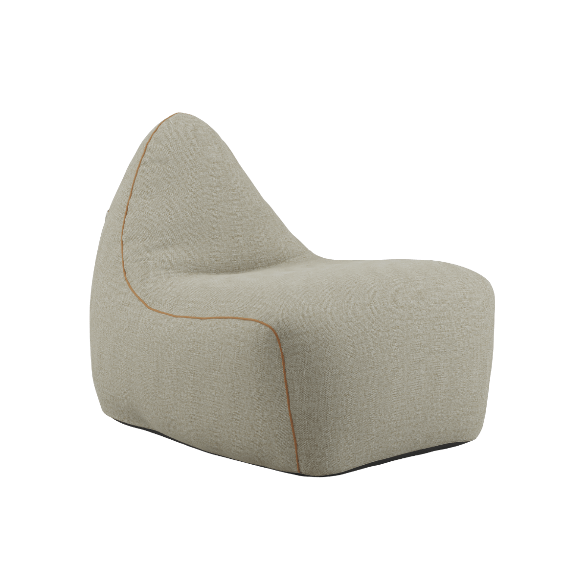SACKit Chair Indoor Sessel in weichem Cosmo Beige Stoff mit rutschfester Unterseite und Ledergriff hinten. | SACKit Chair Indoor - Cosmo Beige | SACKit