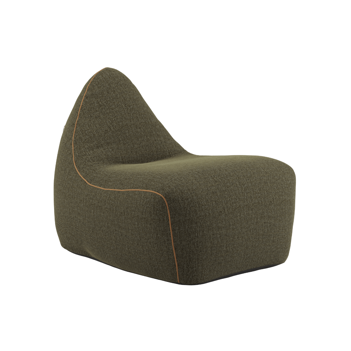 SACKit Chair Indoor in Cosmo Olive mit runder, weicher Form und Kaltschaumfüllung.