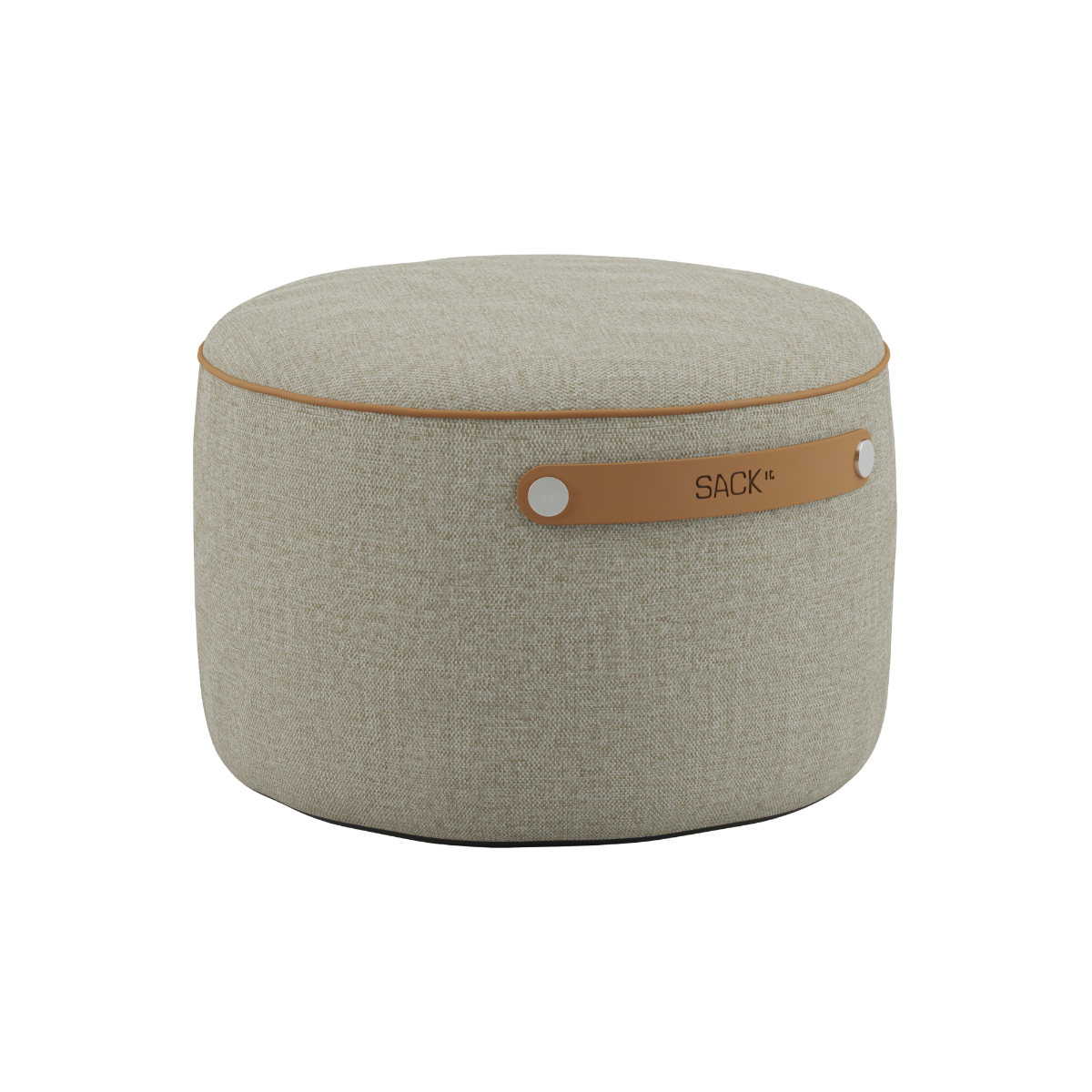 SACKit Pouf Indoor in Cosmo Beige mit rutschfester Unterseite und PU - Leder Seitenriemen | SACKit Pouf Indoor - Cosmo Beige | SACKit
