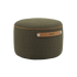 SACKit Pouf Indoor in Cosmo Olive mit runder Form und weicher Kaltschaumfüllung auf weißem Hintergrund. | SACKit Pouf Indoor - Cosmo Olive | SACKit