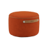 Runder SACKit Pouf Indoor in Orange Jaquard mit Kaltschaumfüllung und rutschfesten Punkten unten | SACKit Pouf Indoor - Orange Jaquard | SACKit