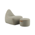 SACKit Chair & Pouf Indoor in Cosmo Beige mit weichem Stoff und modernem Design auf weißem Hintergrund | SACKit Chair & Pouf Indoor - Cosmo Beige | SACKit