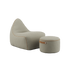 SACKit Chair & Pouf Indoor in Cosmo Beige mit weichem Stoff und modernem Design auf weißem Hintergrund | SACKit Chair & Pouf Indoor - Cosmo Beige | SACKit