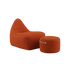 SACKit Chair & Pouf Indoor in orange Jaquard Stoff mit weicher Polsterung und rutschfestem Boden | SACKit Chair & Pouf Indoor - Orange Jaquard | SACKit