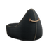 Canvas Lounge Chair und Pouf in petrolfarbenem Canvas mit handgenähten Stichen, formstabil und scheuerbeständig. | Canvas Lounge Chair & Pouf - Canvas Black | SACKit