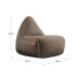 Cobana Lounge Chair und Pouf in Cobana Grey, wasserabweisender Loungesessel mit Rückenlehne und passendem Hocker | Cobana Lounge Chair & Pouf - Cobana Brown | SACKit
