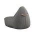 Cobana Lounge Chair und Pouf in Grau, runder Sitzsack mit Rückenlehne und passendem Hocker. | Cobana Lounge Chair & Pouf - Cobana Grey | SACKit