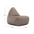 Cobana Lounge Chair und Pouf in Cobana Grey, runder Sitzsack mit Rückenlehne und passendem Hocker