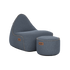Cobana Lounge Chair und Pouf in Kirra Indigo, weicher Sitzsack mit Rückenlehne und passendem Hocker. | Cobana Lounge Chair & Pouf - Kirra Indigo | SACKit