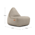 Cobana Lounge Chair und Pouf in Cobana Grey, weicher Loungesessel mit Rückenlehne und passendem Hocker | Cobana Lounge Chair & Pouf - Kirra Sand | SACKit
