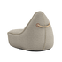 Cobana Lounge Chair und Pouf in Cobana Grey aus Olefin - Fasermischung, formstabil und wasserabweisend | Cobana Lounge Chair & Pouf - Kirra Sand | SACKit
