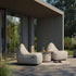Cobana Lounge Chair und Pouf in Cobana Grey, weicher Sitzsack mit Rückenlehne und passendem Hocker. | Cobana Lounge Chair & Pouf - Kirra Sand | SACKit