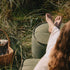 Cobana Lounge Chair & Pouf | Cobana Lounge Chair & Pouf - Kirra Olive | SACKit