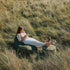 Cobana Lounge Chair & Pouf | Cobana Lounge Chair & Pouf - Kirra Olive | SACKit