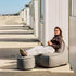 Cobana Lounge Chair & Pouf | Cobana Lounge Chair & Pouf - Kirra Grey | SACKit