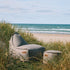 Cobana Lounge Chair & Pouf | Cobana Lounge Chair & Pouf - Kirra Grey | SACKit