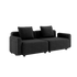 Schwarzes Cobana Lounge Sofa mit Armlehnen, 2 - Sitzer, ohne Hocker, modernes Outdoor - Design. | Cobana Lounge Sofa - 2 seater - Cobana Black Mit Armlehnen Ohne Hocker | SACKit