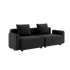 Schwarzes Cobana Lounge Sofa mit Armlehnen, 2 - Sitzer, ohne Hocker, modernes Outdoor - Design. | Cobana Lounge Sofa - 2 seater - Cobana Black Mit Armlehnen Ohne Hocker | SACKit
