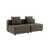 Cobana Lounge Sofa 2 - Sitzer in Braun ohne Armlehnen und Hocker, modernes Outdoor - Modulsofa | Cobana Lounge Sofa - 2 seater - Cobana Brown Ohne Armlehnen Ohne Hocker | SACKit