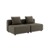 Cobana Lounge Sofa 2 - Sitzer in Braun ohne Armlehnen und Hocker, modernes Outdoor - Modulsofa | Cobana Lounge Sofa - 2 seater - Cobana Brown Ohne Armlehnen Ohne Hocker | SACKit