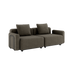 Cobana Lounge Sofa 2 - Sitzer in Braun mit Armlehnen, ohne Hocker, modernes Outdoor - Design aus Aluminium und Textil. | Cobana Lounge Sofa - 2 seater - Cobana Brown Mit Armlehnen Ohne Hocker | SACKit