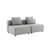 Cobana Lounge Sofa 2 - Sitzer ohne Armlehnen in Cobana Sand Melange, modernes Outdoor - Modulsofa ohne Hocker | Cobana Lounge Sofa - 2 seater - Cobana Sand Melange Ohne Armlehnen Ohne Hocker | SACKit